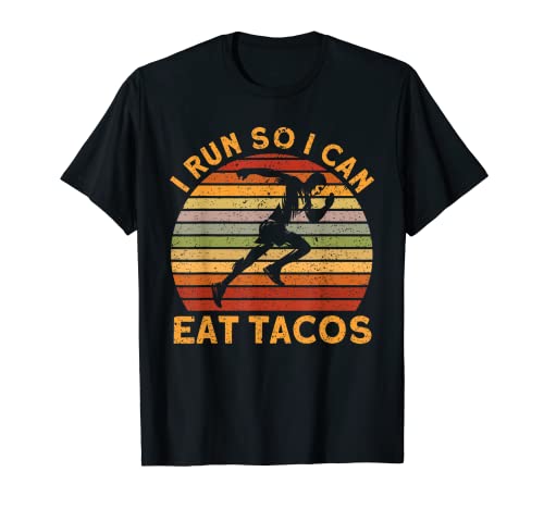 Correr Jogger Medio MaratÃ³n Comer tacos Camiseta